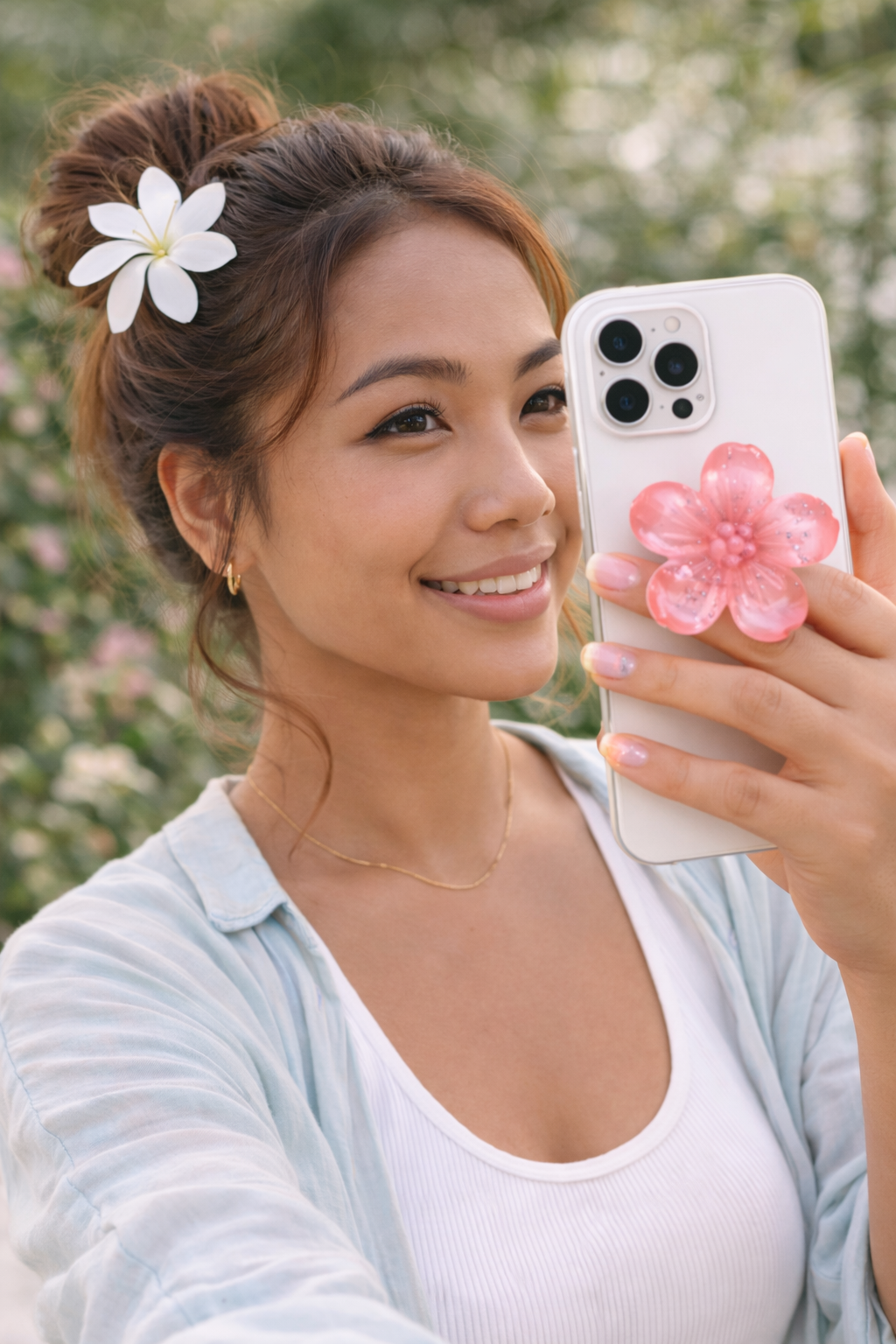 🌸FLOWER POP – Support téléphone fleuri