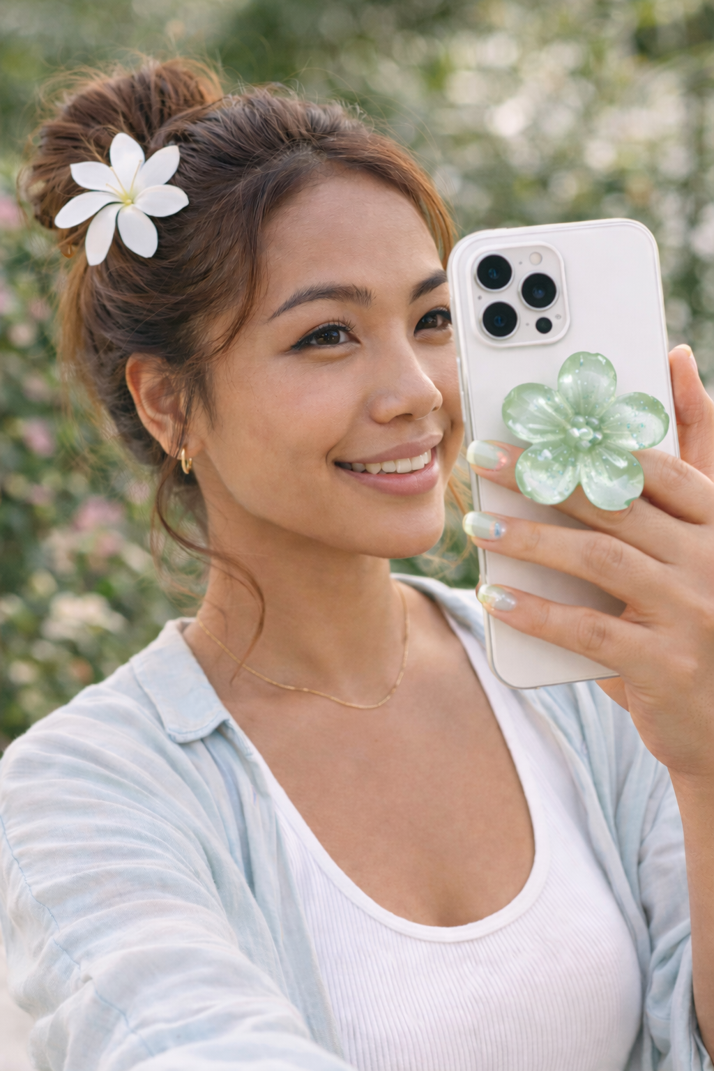 🌸FLOWER POP – Support téléphone fleuri