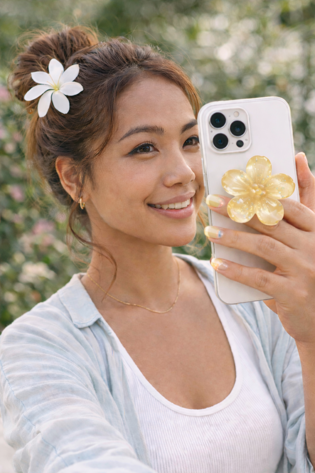 🌸FLOWER POP – Support téléphone fleuri