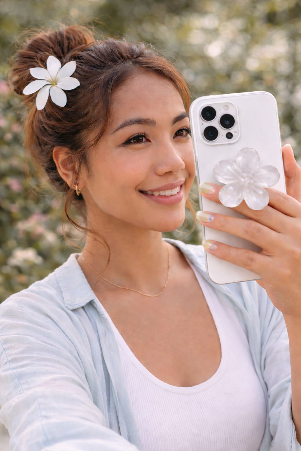 🌸FLOWER POP – Support téléphone fleuri