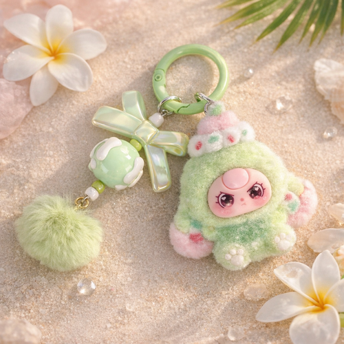 ☁️✨PORTE CLE FLUFFY MOOD – Cute & cosy