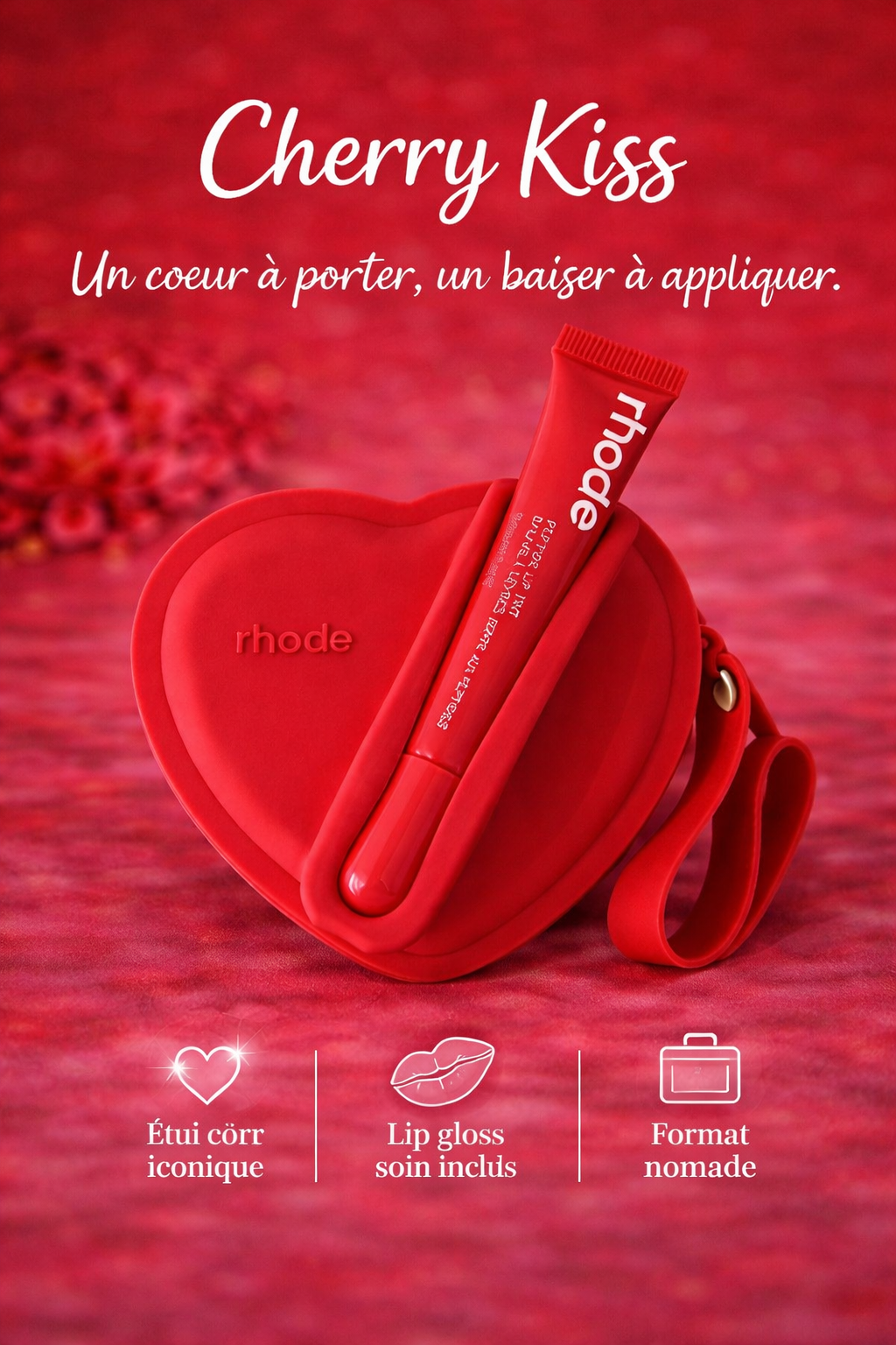 💋 KISS HEART – Cœur & Lip glow
