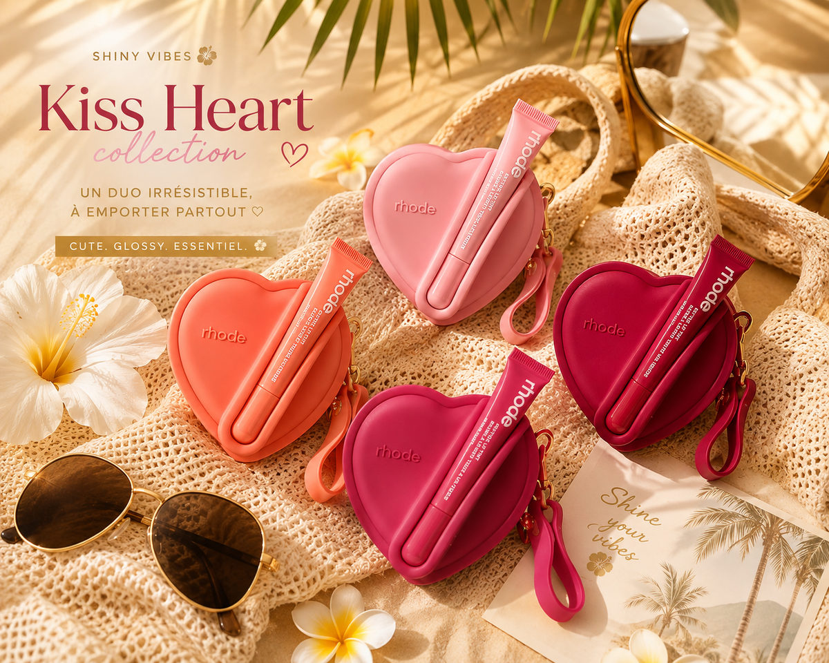 Kiss Heart – Porte-monnaie cœur & gloss assorti