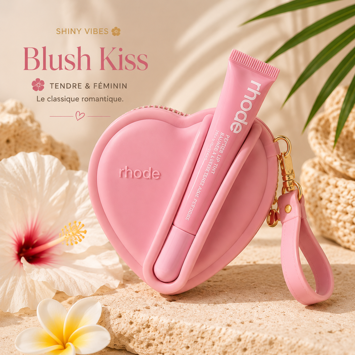 Kiss Heart – Porte-monnaie cœur & gloss assorti