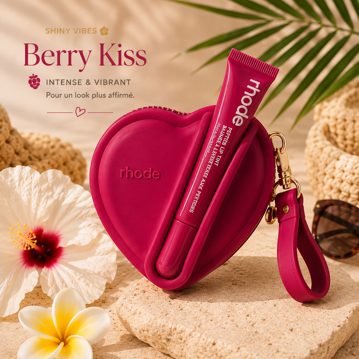 Kiss Heart – Porte-monnaie cœur & gloss assorti
