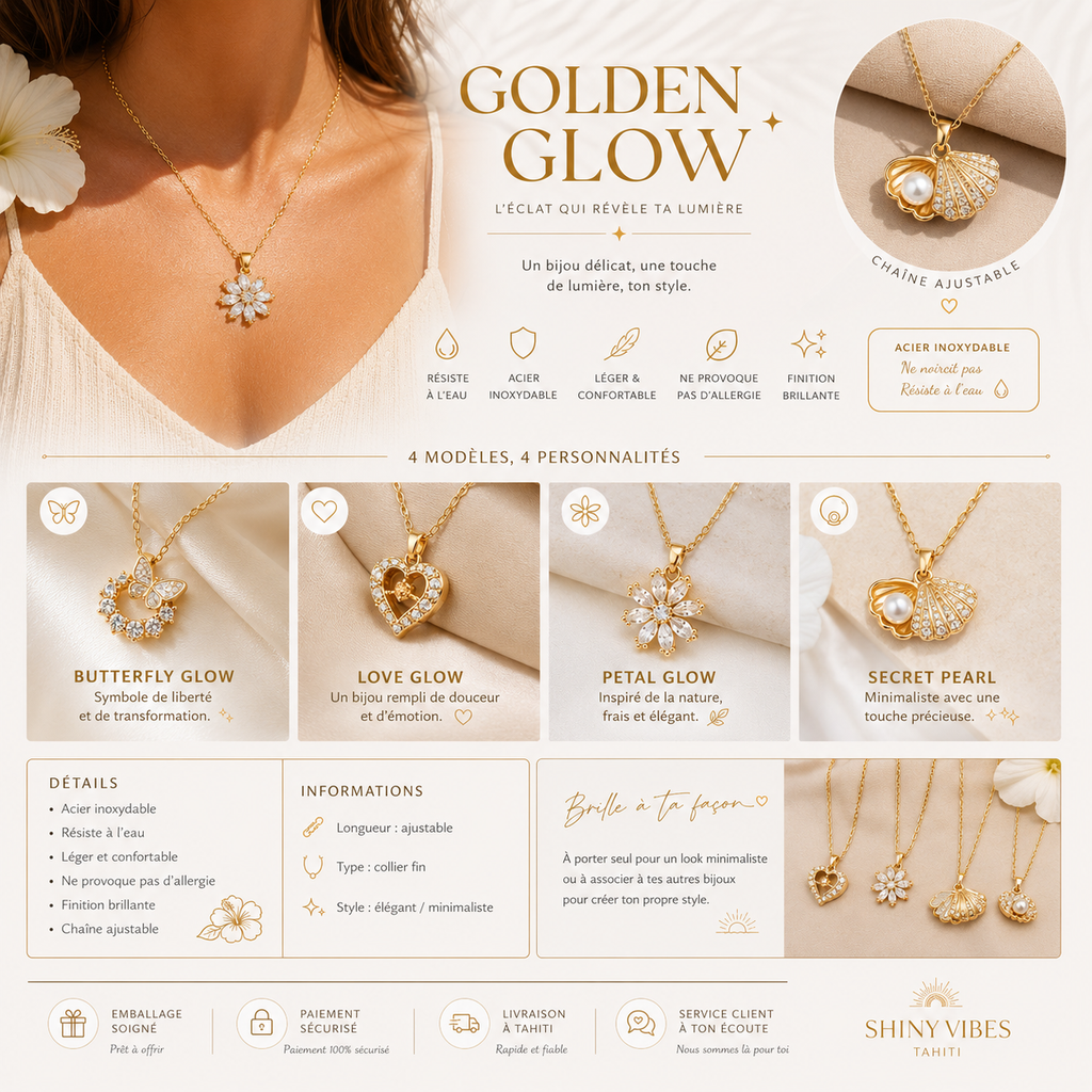 Golden Glow — Colliers dorés