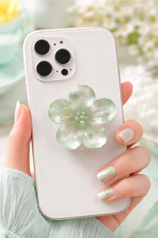 🌸FLOWER POP – Support téléphone fleuri