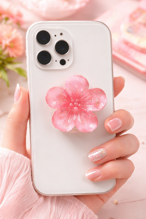 🌸FLOWER POP – Support téléphone fleuri