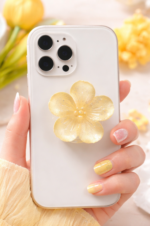 🌸FLOWER POP – Support téléphone fleuri
